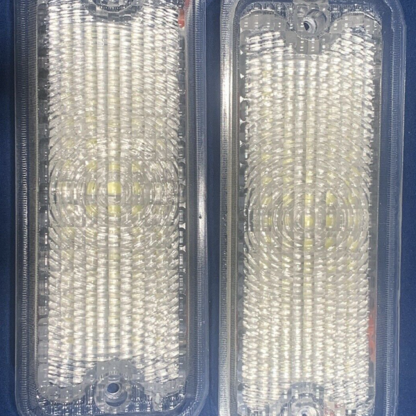 KK Clear Turn Signal Light Lens Assembly Pair For 1973-1980 GMC Chevrolet Truck C10 (Left & Right Front)